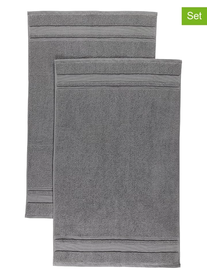 2er-Set: Premium-Badvorleger In Anthrazit - (L)100 X (B)60 Cm 1 2er-Set: Premium-Badvorleger In Anthrazit - (L)100 X (B)60 Cm