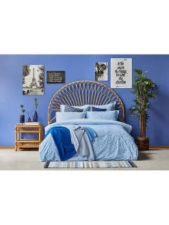 Renforcé-Bettwäsche-Set "Simone" In Hellblau