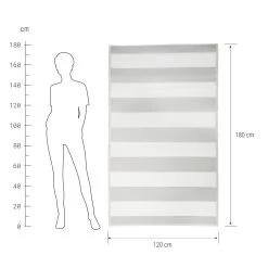 In- & Outdoor-Teppich Streifen L 180 X B 120cm COLOUR CLASH In Grau -Günstiges Wohn Textil Geschäft butlers in and outdoor teppich streifen l 180 x b 120cm colour clash in grau 2