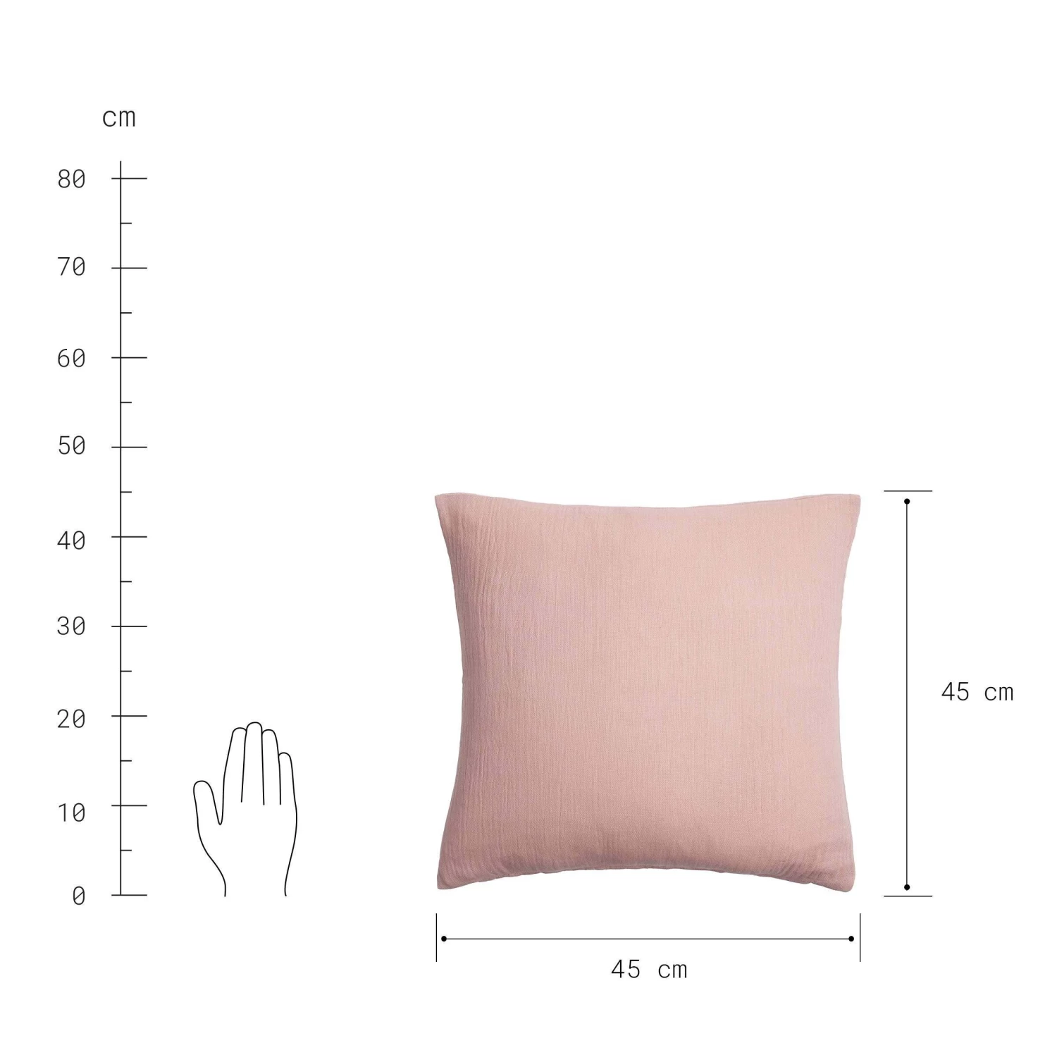 Kissen L 45 X B 45cm LAINETTE In Beige 2 Kissen L 45 X B 45cm LAINETTE In Beige – Bild 2