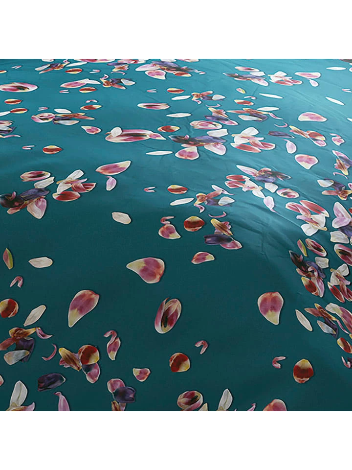 Cacharel Satin-Bettwäsche-Set "Aurore" In Petrol 4 Cacharel Satin-Bettwäsche-Set "Aurore" In Petrol – Bild 4