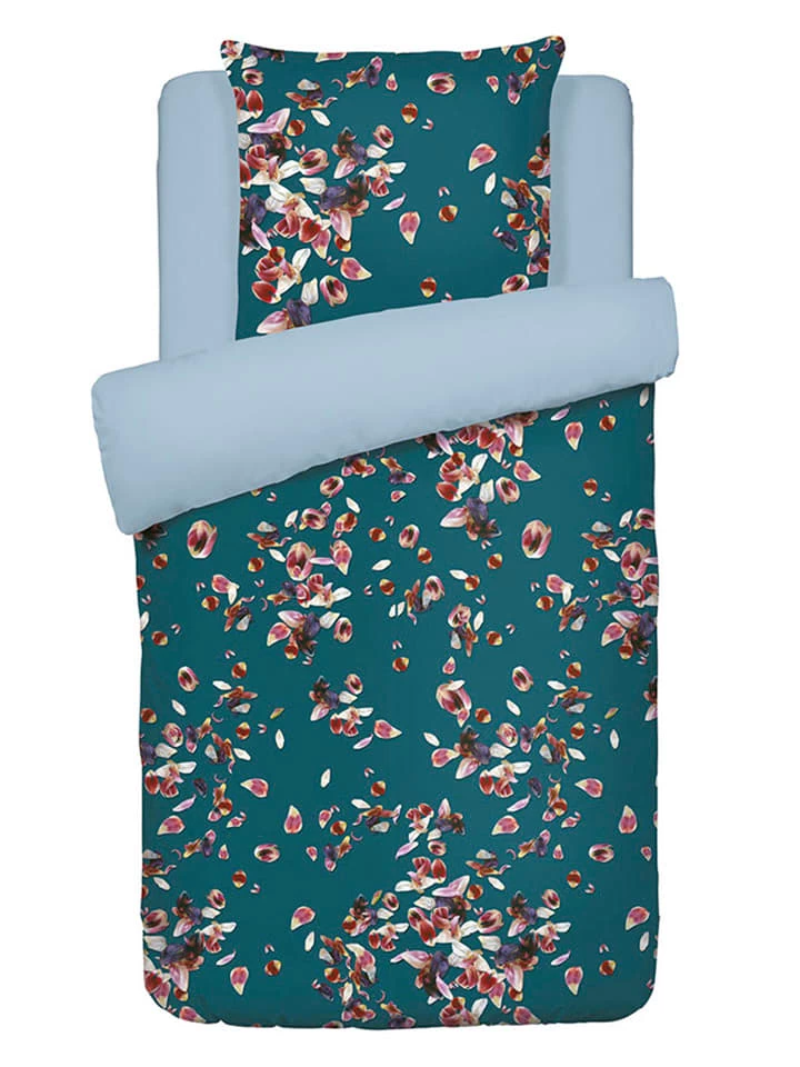 Cacharel Satin-Bettwäsche-Set "Aurore" In Petrol 5 Cacharel Satin-Bettwäsche-Set "Aurore" In Petrol – Bild 5