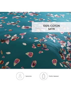 Cacharel Satin-Bettwäsche-Set "Aurore" In Petrol 11 Cacharel Satin-Bettwäsche-Set "Aurore" In Petrol -Günstiges Wohn Textil Geschäft cacharel satin bettwasche set aurore in petrol 5