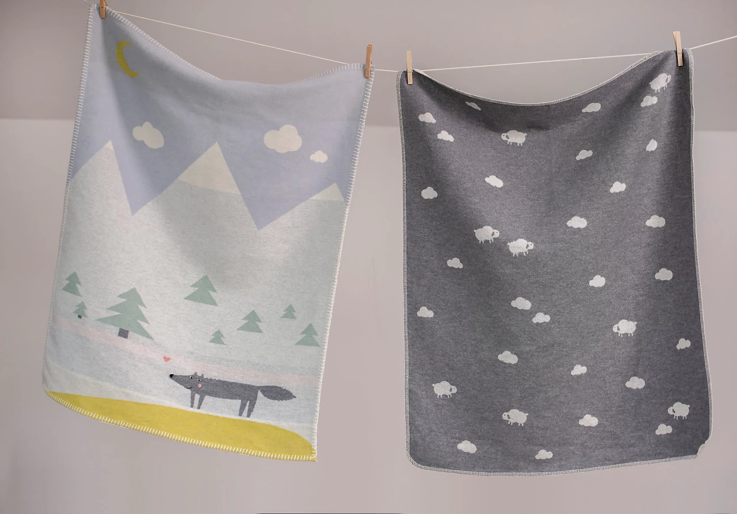 Kinderdecke "Wolf" Inkl. Stick 3 Kinderdecke "Wolf" Inkl. Stick – Bild 3