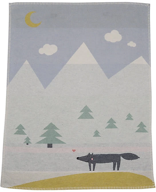 Kinderdecke "Wolf" Inkl. Stick 1 Kinderdecke "Wolf" Inkl. Stick
