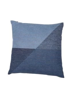 Kissenhülle "Geometrische Formen" In Dunkelblau