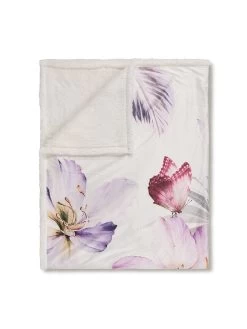 Plaid "Caen" In Creme/ Bunt -Günstiges Wohn Textil Geschäft descanso plaid caen in creme bunt 2