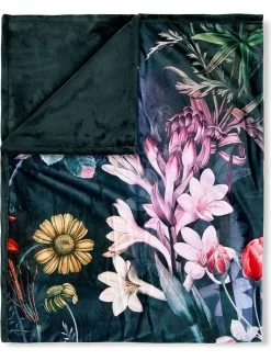 Plaid "Simone" In Dunkelgrün/ Bunt 5 Plaid "Simone" In Dunkelgrün/ Bunt -Günstiges Wohn Textil Geschäft descanso plaid simone in dunkelgrun bunt 2