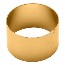 4 Er-Set Servietennring Im Kreis-Design In Gold