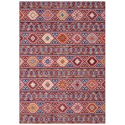 Kurzflor Teppich Anatolian Weinrot