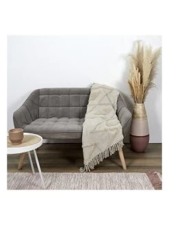 Plaid In Taupe - (L)150 X (B)120 Cm -Günstiges Wohn Textil Geschäft ethnical life plaid in taupe l 150 x b 120 cm 4