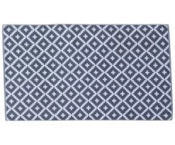 Badevorleger "GRAPHICS-Raute" In Grau - (L) 120 X (B) 67 Cm