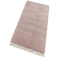 Hochflor Teppich Fransen Aloe Rosa Creme -Günstiges Wohn Textil Geschäft freundin home collection hochflor teppich fransen aloe rosa creme 5
