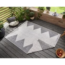 In- & Outdoor Wendeteppich Diona Grau -Günstiges Wohn Textil Geschäft freundin home collection in and outdoor wendeteppich diona grau 2