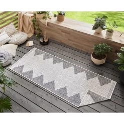 In- & Outdoor Wendeteppich Diona Grau -Günstiges Wohn Textil Geschäft freundin home collection in and outdoor wendeteppich diona grau 3