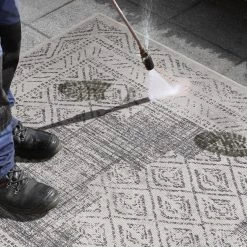 In- & Outdoor Wendeteppich Gaia Grau -Günstiges Wohn Textil Geschäft freundin home collection in and outdoor wendeteppich gaia grau 3