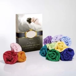 Spannbetttuch FULL ELASTAN In Apricot -Günstiges Wohn Textil Geschäft gmd living spannbetttuch full elastan in apricot 2