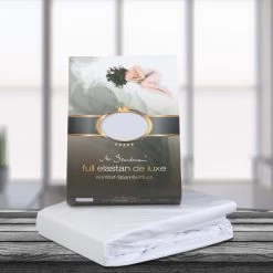 Spannbetttuch FULL ELASTAN In Apricot -Günstiges Wohn Textil Geschäft gmd living spannbetttuch full elastan in apricot 3