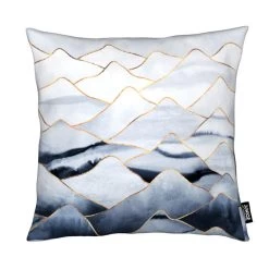 Kissen "Mountains 1" In Blau