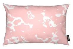 Kissen "Rosequartz" In Rosa & Weiß