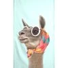 Strandtuch "Fashion Llama" In Blau & Braun