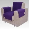 Kombinierter Armlehnen- Und Sesselschoner In Lila
