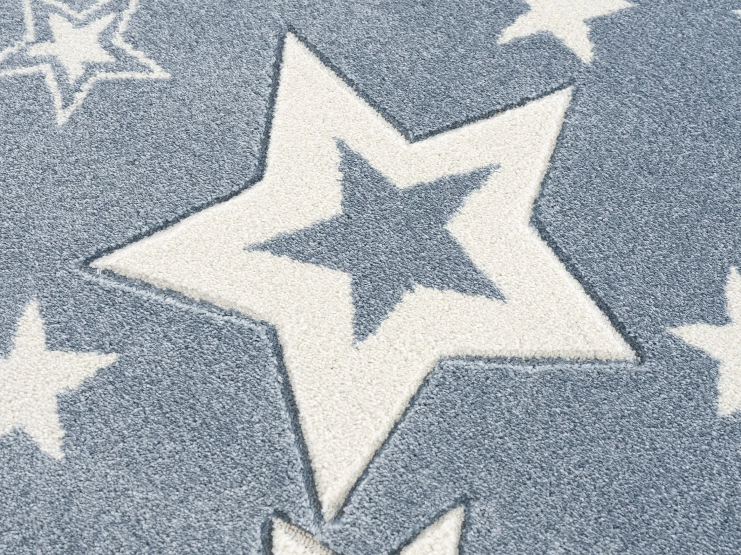 Kinderteppich STARLIGHT In Blau/weiß 2 Kinderteppich STARLIGHT In Blau/weiß – Bild 2