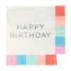Meri-Meri 16er-Set: Servietten "Happy Birthday" In Weiß/ Bunt