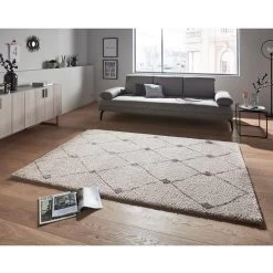 Hochflor Teppich Create Grau Dunkelgrau -Günstiges Wohn Textil Geschäft mint rugs hochflor teppich create grau dunkelgrau 3