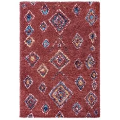 Shaggy Teppich Phoenix Rostbraun