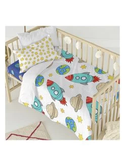 Bettwäsche-Set "Space Rocket" In Weiß/ Hellblau 9 Bettwäsche-Set "Space Rocket" In Weiß/ Hellblau -Günstiges Wohn Textil Geschäft mr fox bettwasche set space rocket in weiss hellblau 3