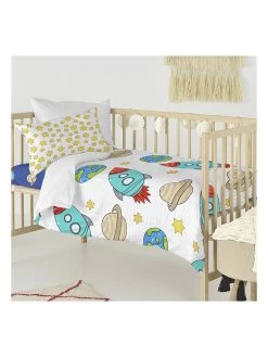 Bettwäsche-Set "Space Rocket" In Weiß/ Hellblau 10 Bettwäsche-Set "Space Rocket" In Weiß/ Hellblau -Günstiges Wohn Textil Geschäft mr fox bettwasche set space rocket in weiss hellblau 4