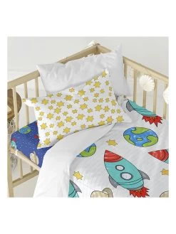 Bettwäsche-Set "Space Rocket" In Weiß/ Hellblau 11 Bettwäsche-Set "Space Rocket" In Weiß/ Hellblau -Günstiges Wohn Textil Geschäft mr fox bettwasche set space rocket in weiss hellblau 5