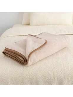 Native Wolldecke In Beige - (L)170 X (B)130 Cm -Günstiges Wohn Textil Geschäft native wolldecke in beige l 170 x b 130 cm 2