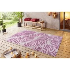 In- & Outdoor Teppich Palmera Pink Creme -Günstiges Wohn Textil Geschäft northrugs in and outdoor teppich palmera pink creme 3