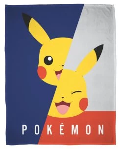 Decke / Fleecedecke "Pokémon Pikachu" In Bunt