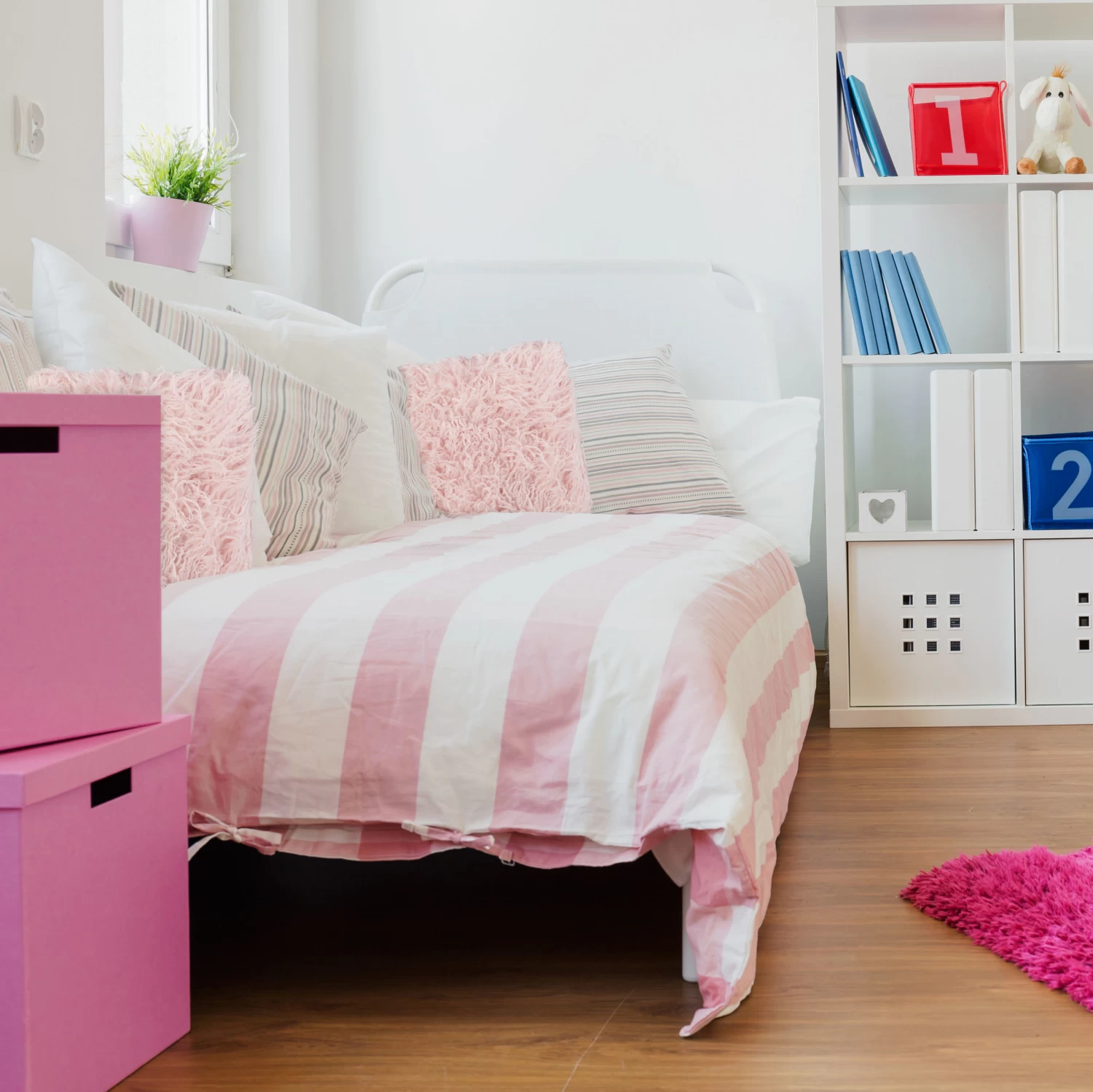 2 X Fellkissen In Rosa - (B)45 X (T)45 Cm 5 2 X Fellkissen In Rosa - (B)45 X (T)45 Cm – Bild 5