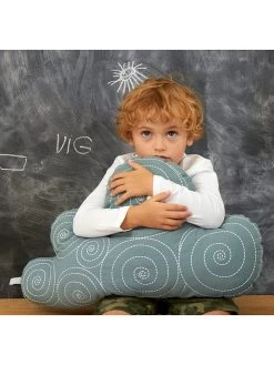 Roommate Kissen "Cloud" In Blaugrau - (L)64 X (B)40 Cm -Günstiges Wohn Textil Geschäft roommate kissen cloud in blaugrau l 64 x b 40 cm 2