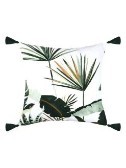 Kissen "Topiary" In Weiß/ Grün - (L)40 X (B)40 Cm -Günstiges Wohn Textil Geschäft stof france kissen topiary in weiss grun l 40 x b 40 cm 3