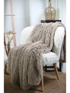 Plaid "Bekley" In Grau - (L)160 X (B)130 Cm -Günstiges Wohn Textil Geschäft stof france plaid bekley in grau l 160 x b 130 cm 2