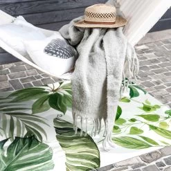 Vinyl-Teppich - Aquarell Tropische Blätter Und Ranken In Grün 11 Vinyl-Teppich - Aquarell Tropische Blätter Und Ranken In Grün -Günstiges Wohn Textil Geschäft wallart vinyl teppich aquarell tropische blatter und ranken in grun 4