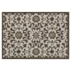 Kurzflor Fußmatte Ornament Taupe Beige Creme 50x70 Cm