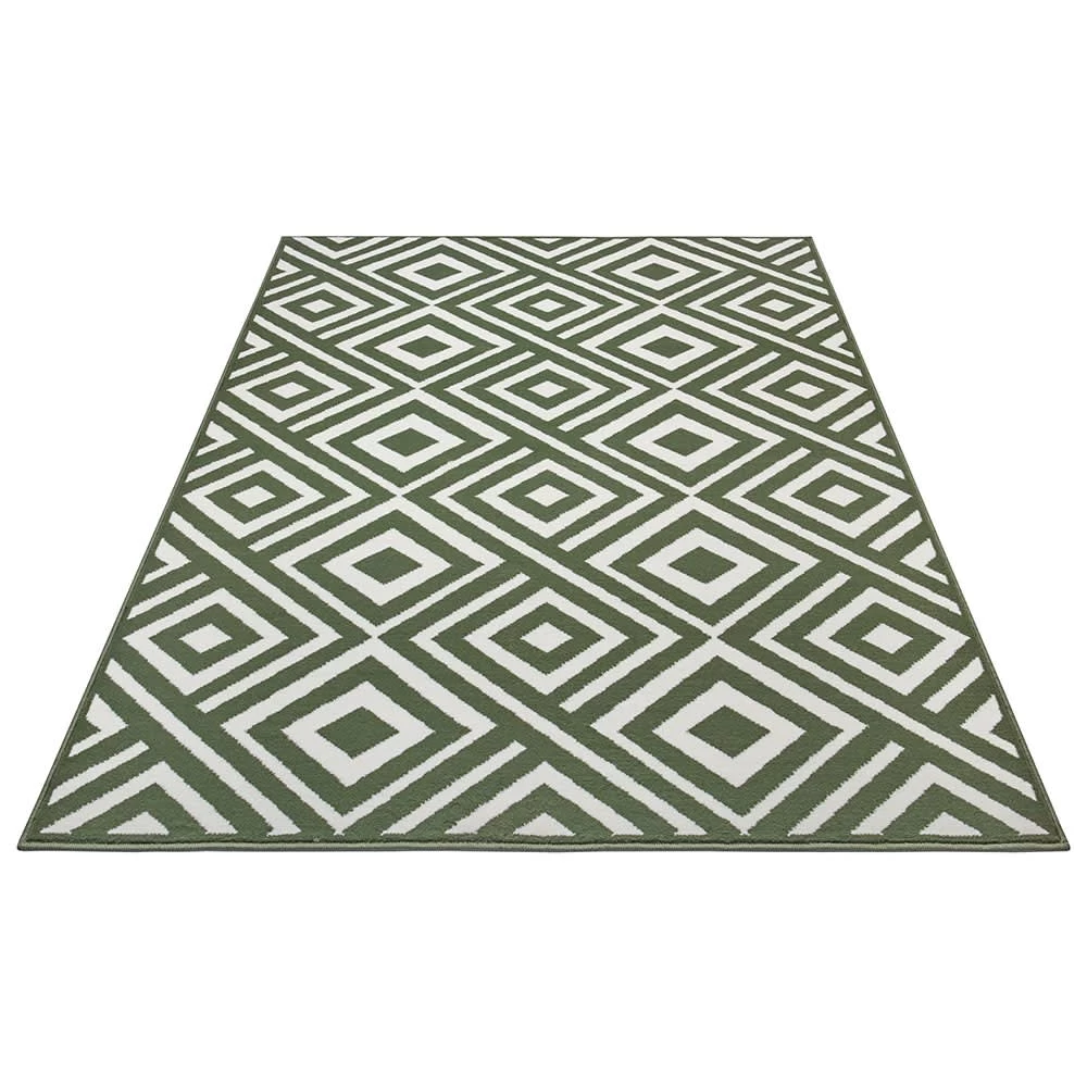 Kurzflor Velours Teppich Art Grün 6 Kurzflor Velours Teppich Art Grün – Bild 6