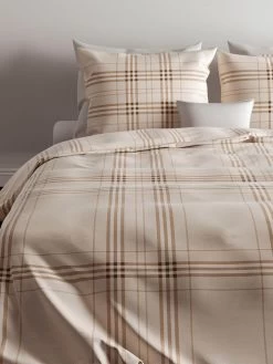 Bettwäsche-Set "Titus" In Beige/ Braun -Günstiges Wohn Textil Geschäft zo home bettwasche set titus in beige braun 3