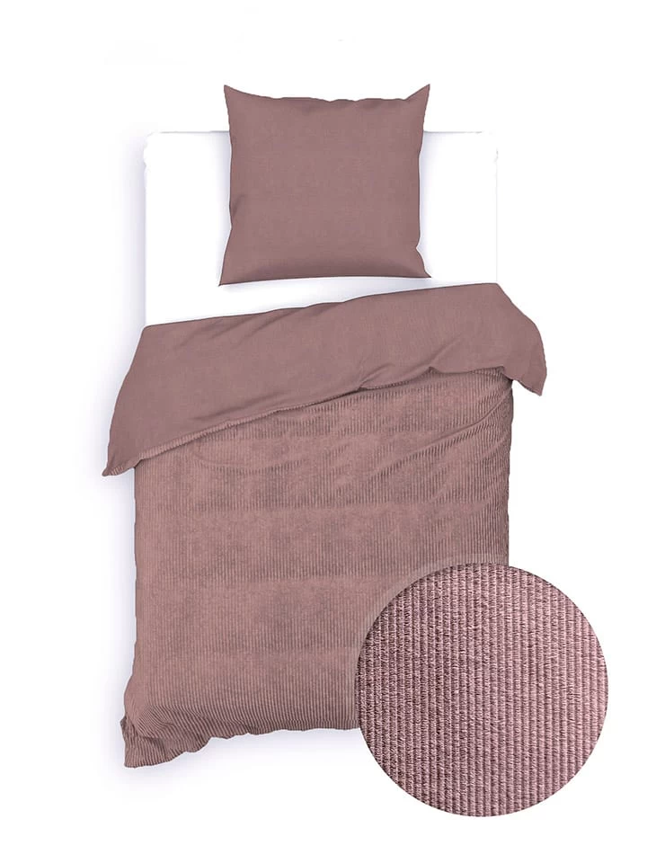 Bettwäsche-Set "Velluto A Coste" In Altrosa 1 Bettwäsche-Set "Velluto A Coste" In Altrosa